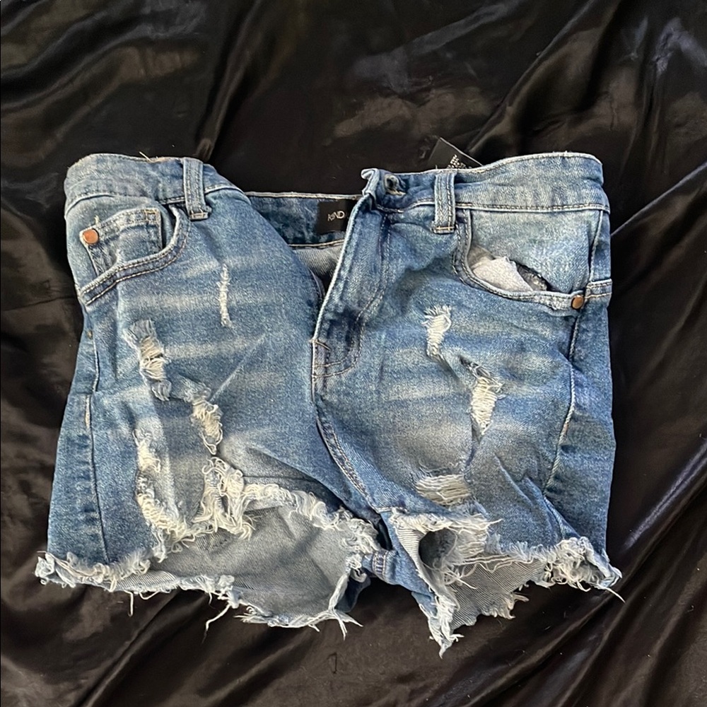 Kendall & Kylie Blue Denim Cutoff Shorts